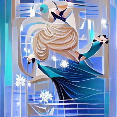 Elsa Disney Art Deco