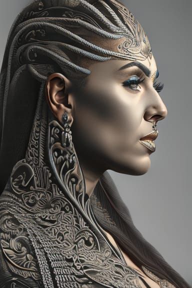 Beautiful gorgeous tattooed goddess Insanely HyperRealistic ...