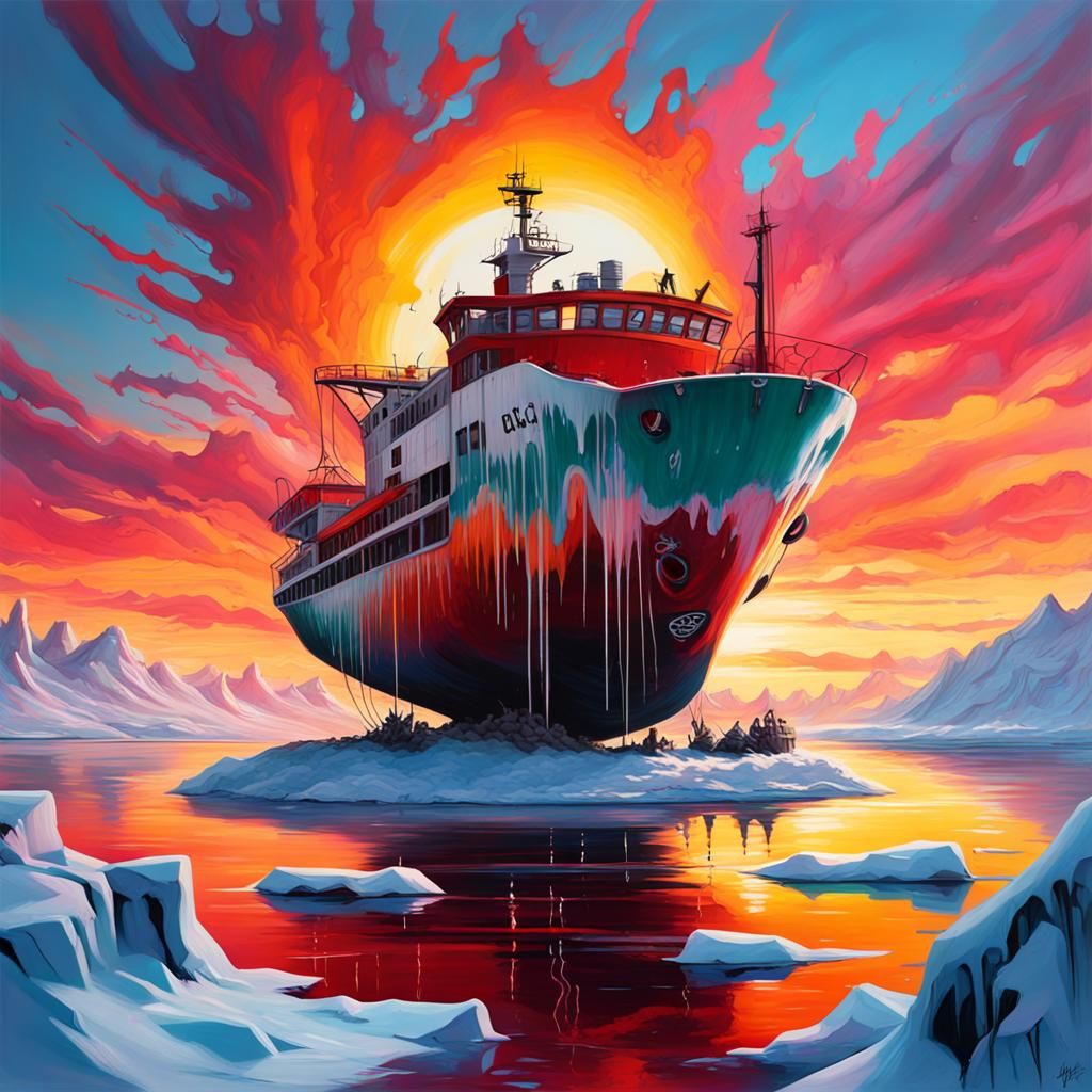 SUNSET IN THE NORTHPOLE