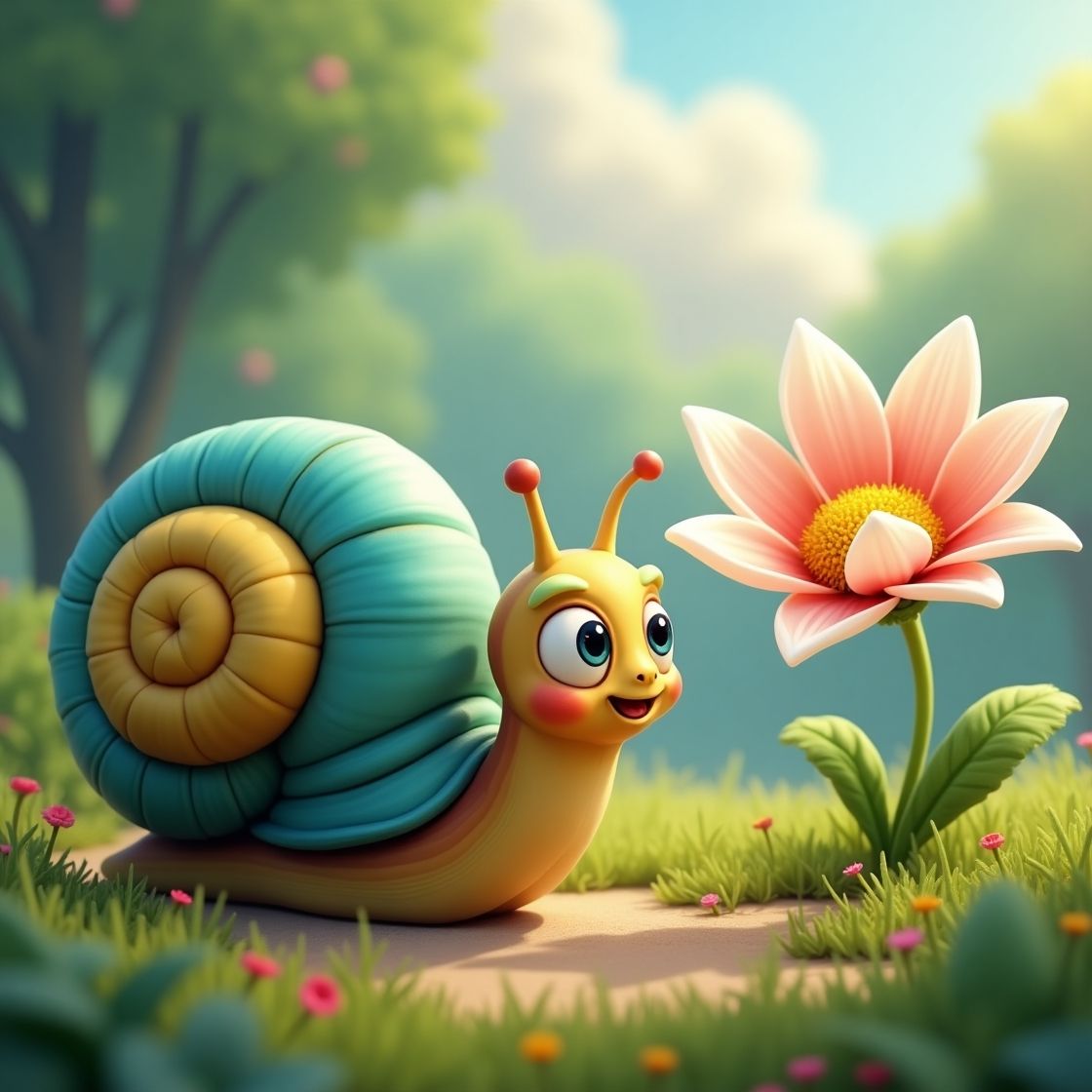 Curious Snail 🐌👀