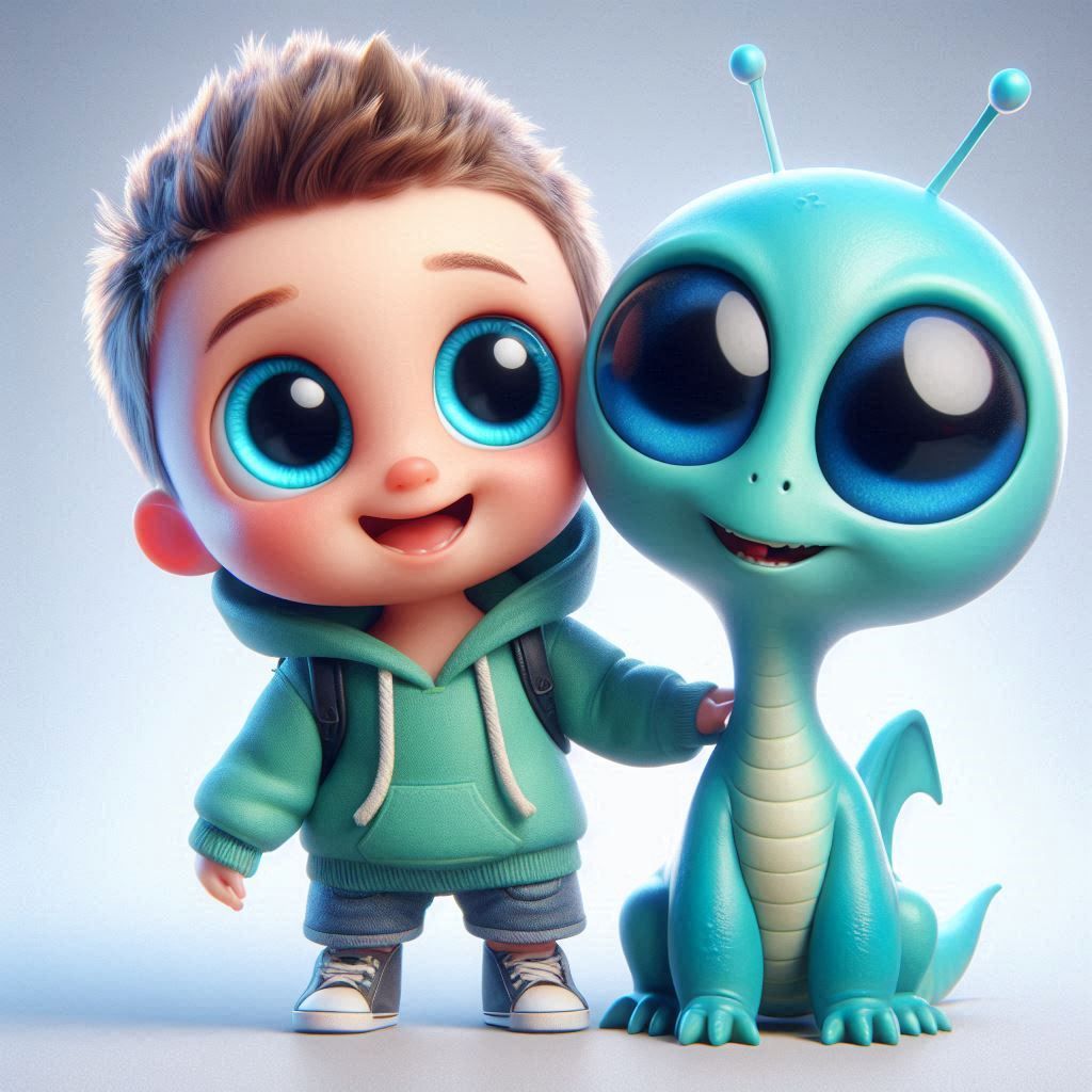 Cute alien friend