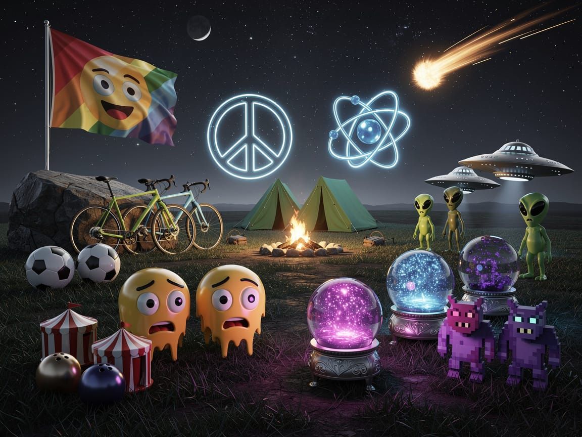 Alien UFO Lands at Canadian Stadium Festival