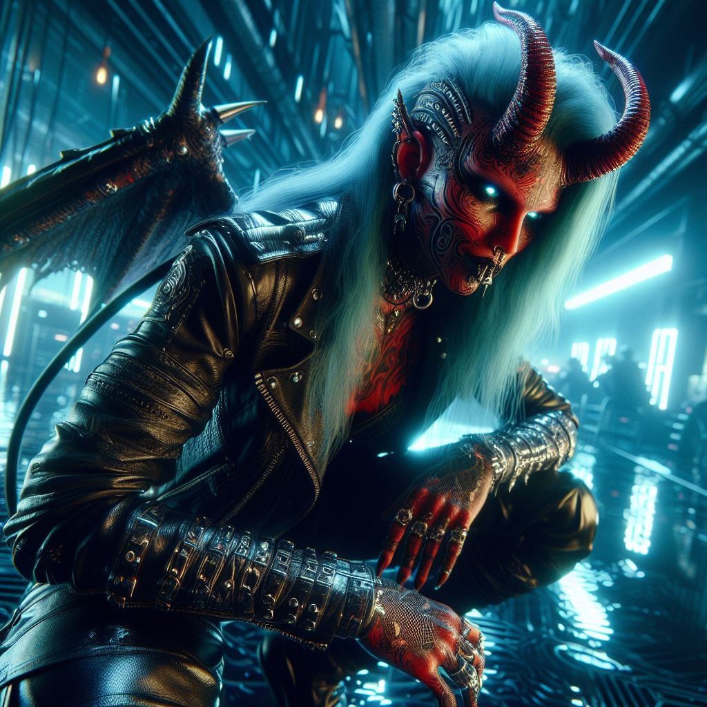 Cyberpunk demon