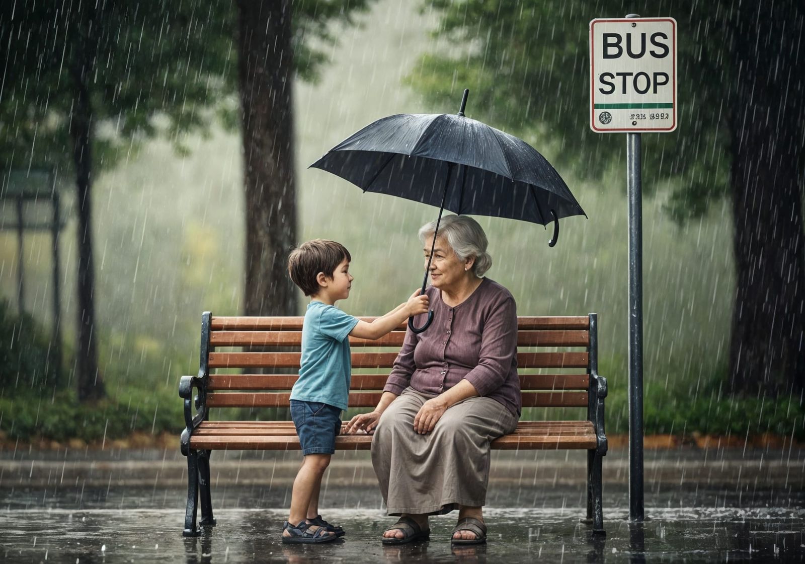 Here, stay dry  by @Kindly Offer