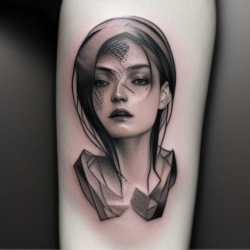  outline compass tattoo. - AI Generated Artwork - NightCafe Creator