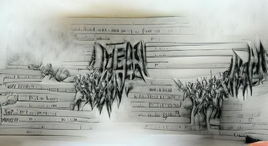 Death Metal Sing Along pencil sketch