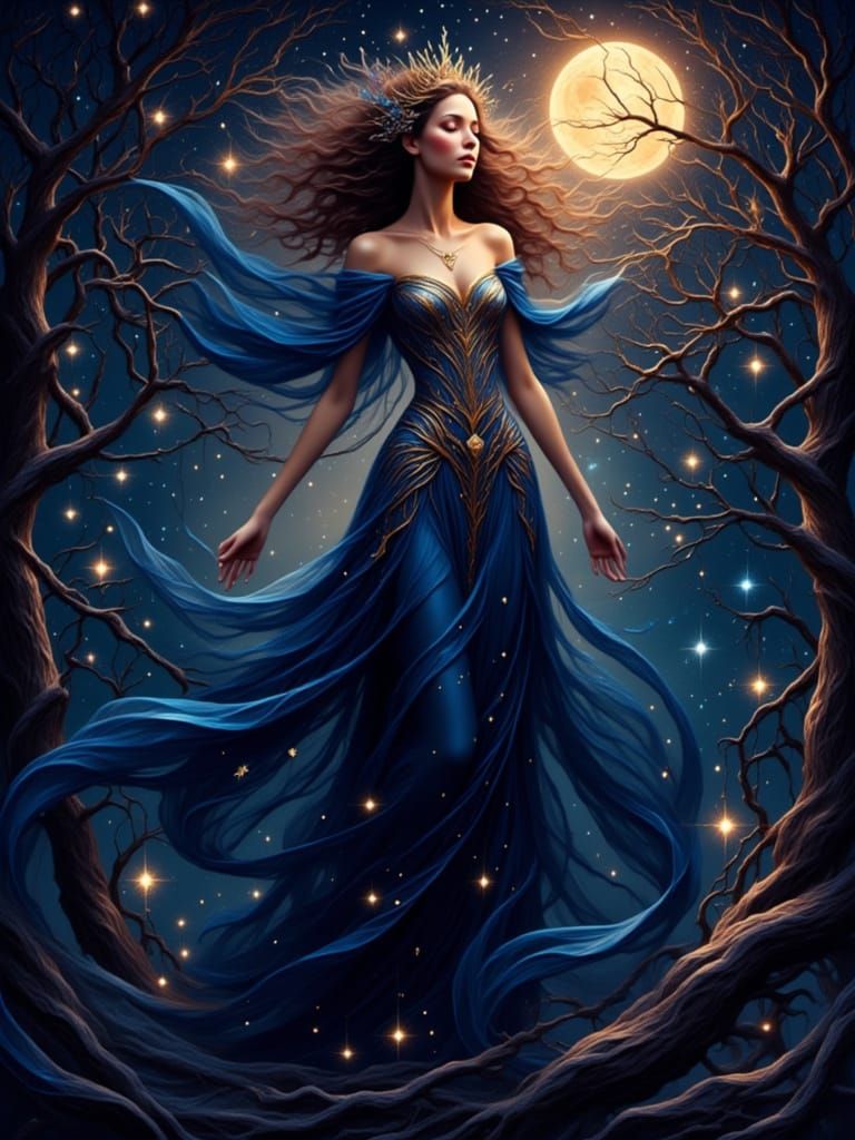 Ethereal Cosmic Songstress Serenades the Stars