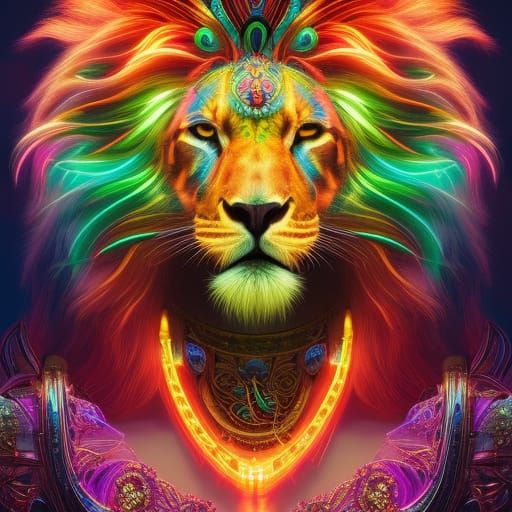 Neon Lion I