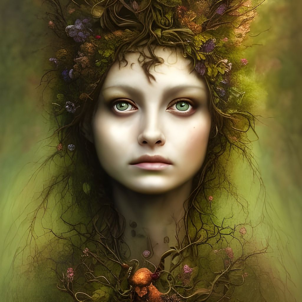 Forest Dryad 1 - AI Generated Artwork - NightCafe Creator