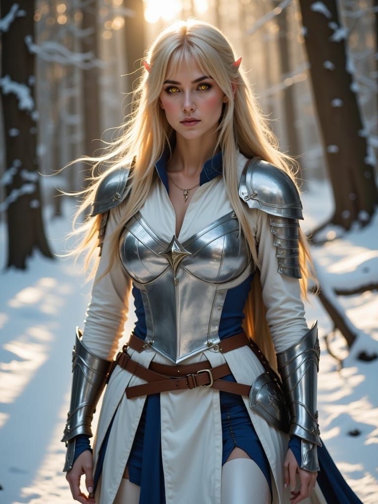 <lora:Empathy:1.0> beautiful woman, soft features, striking yellow eyes, short eyelashes, long straight light blonde hair with bangs, hair t...