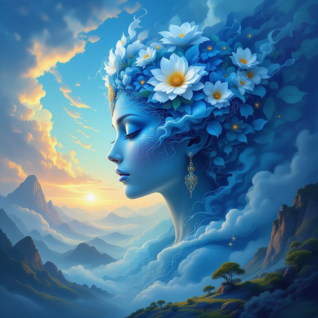 Blue goddess   by @Donna