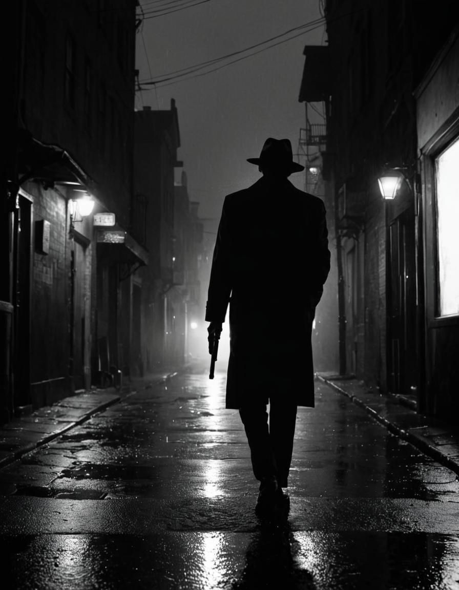 detective in a film noir  by @Daleone