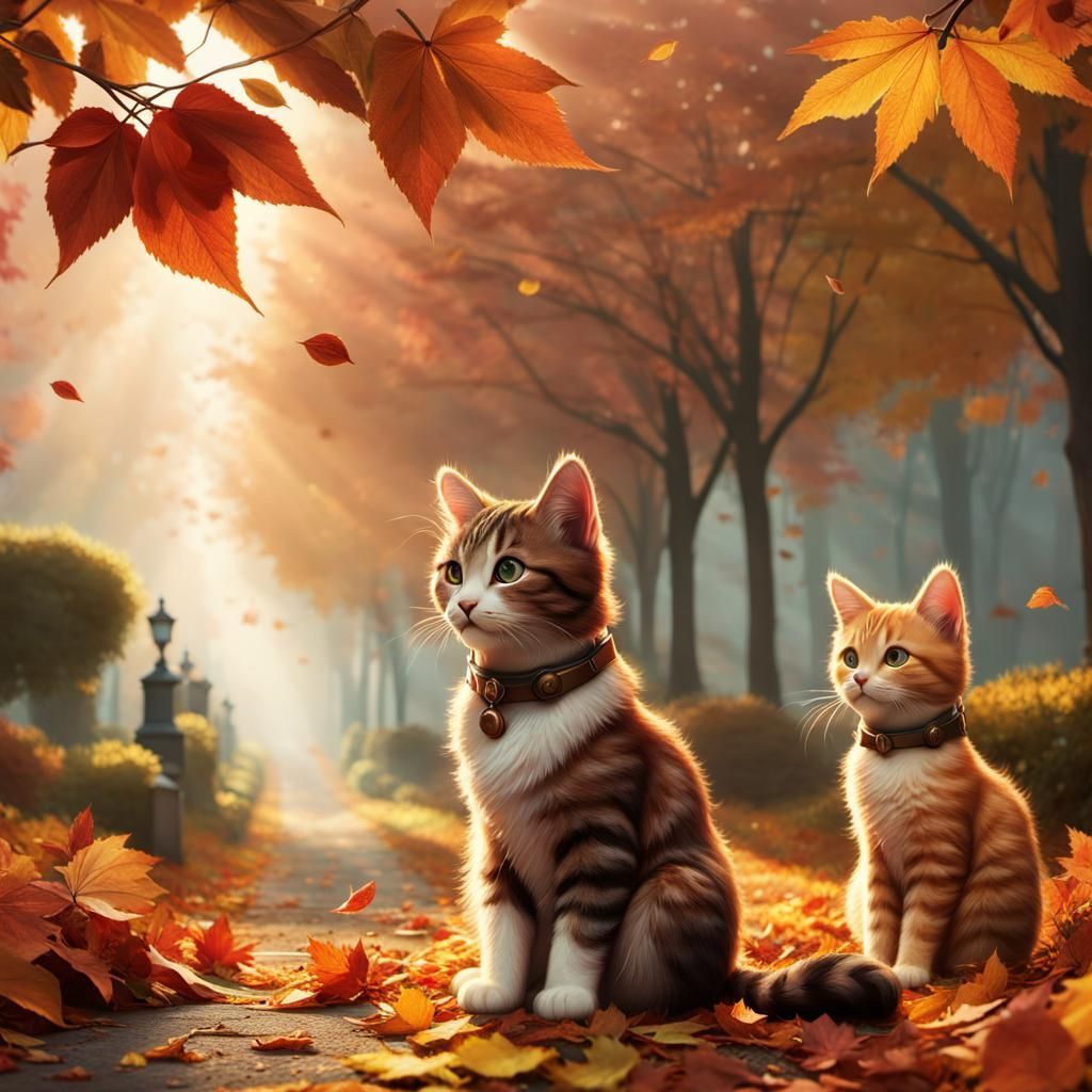 Autumn Season Cats