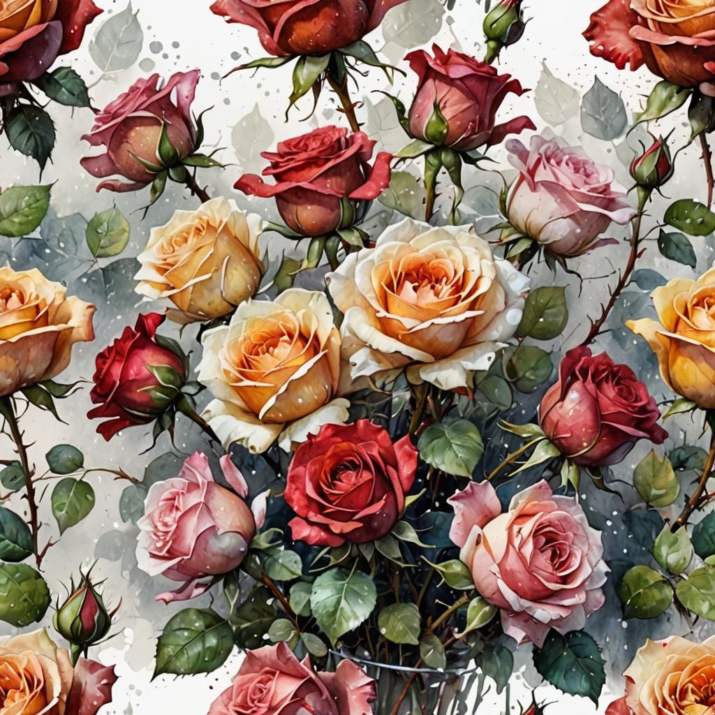 Spectacular and bold bouquet of beautiful flowers