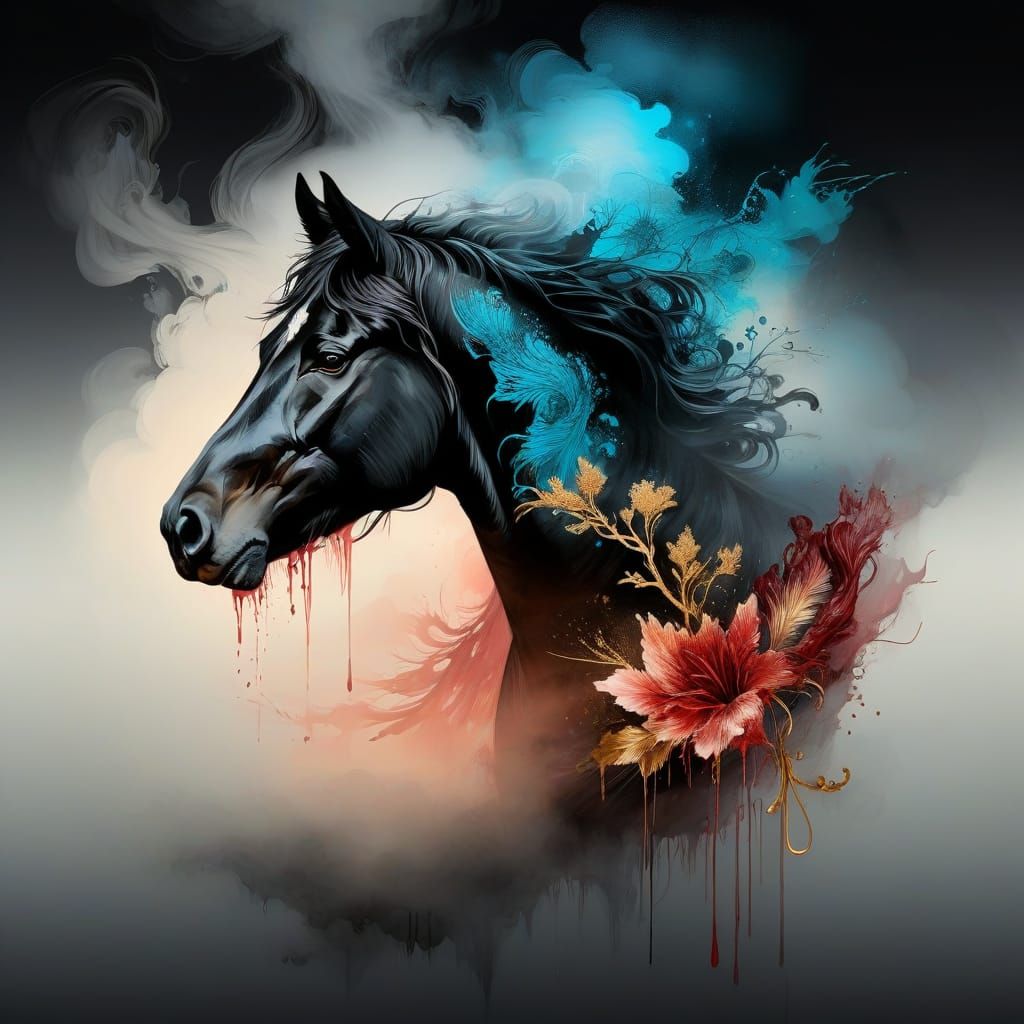 Black stallion Sunset #2