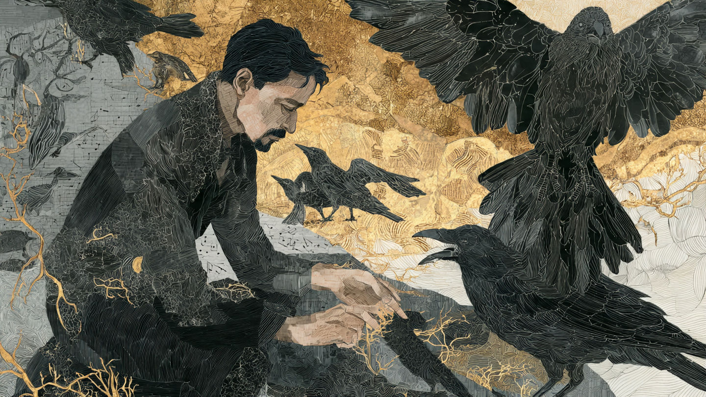 with crows