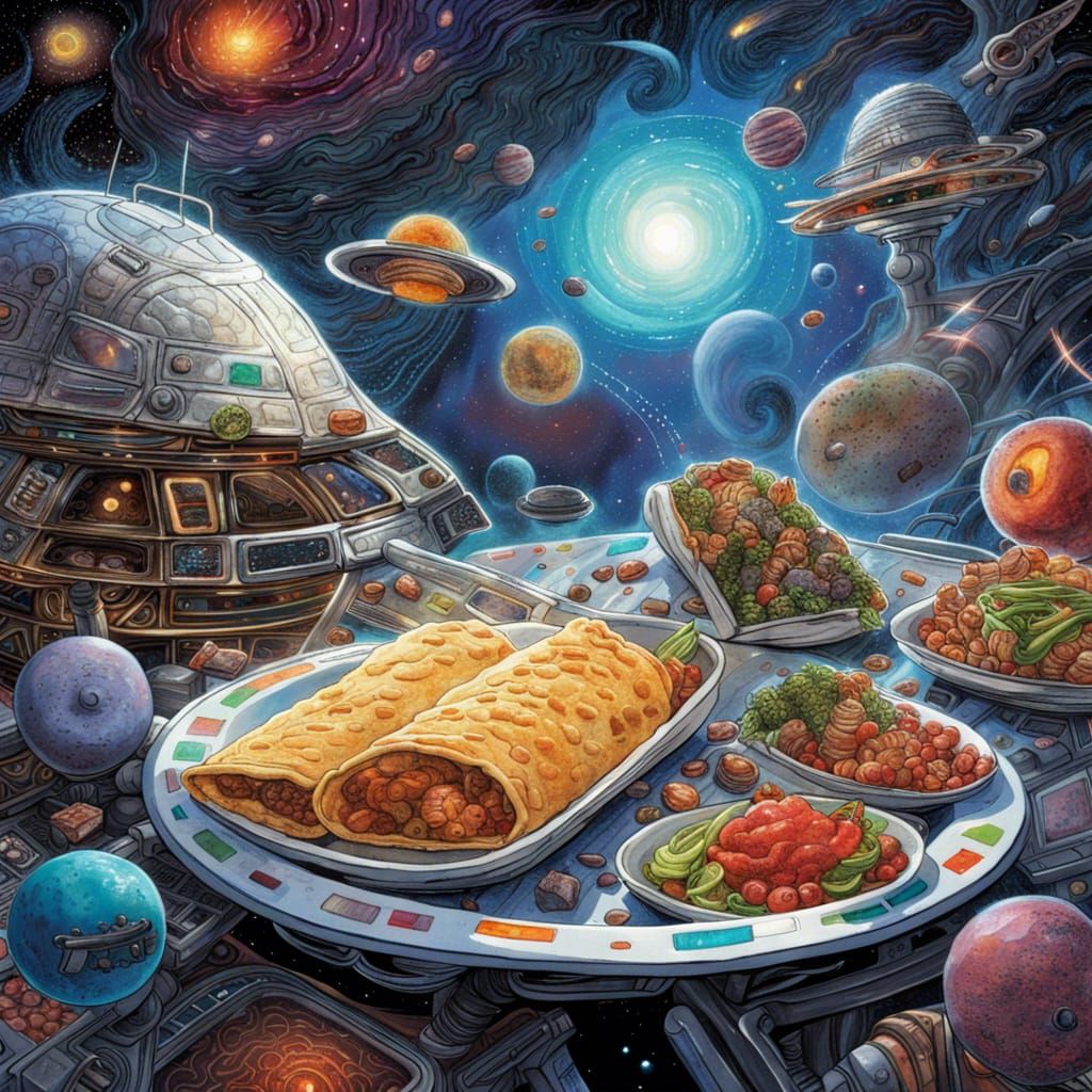 Space Burritos AI Generated Artwork NightCafe Creator