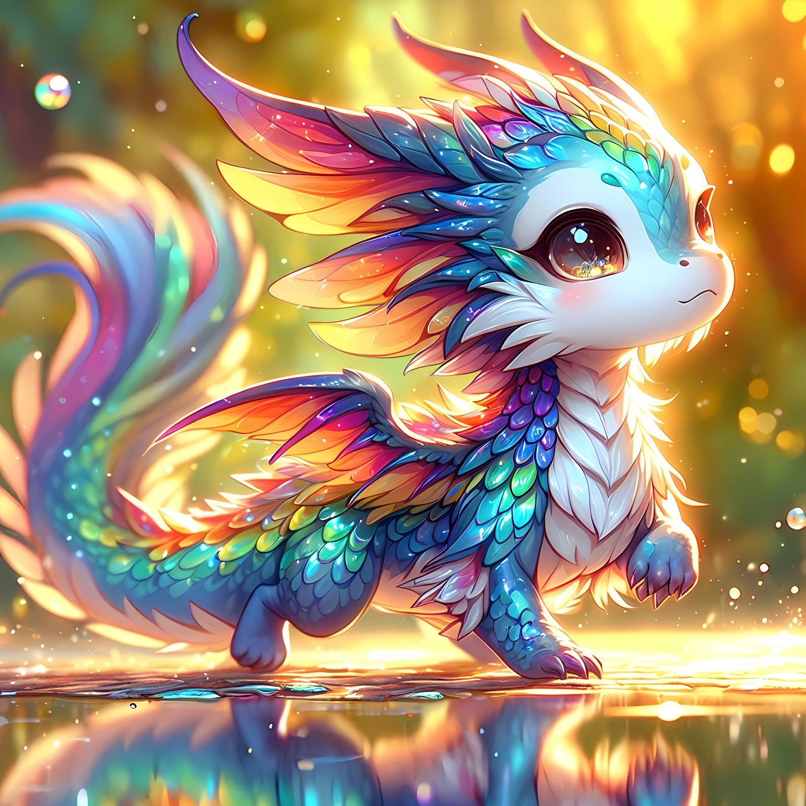 Rainbow Water Stride