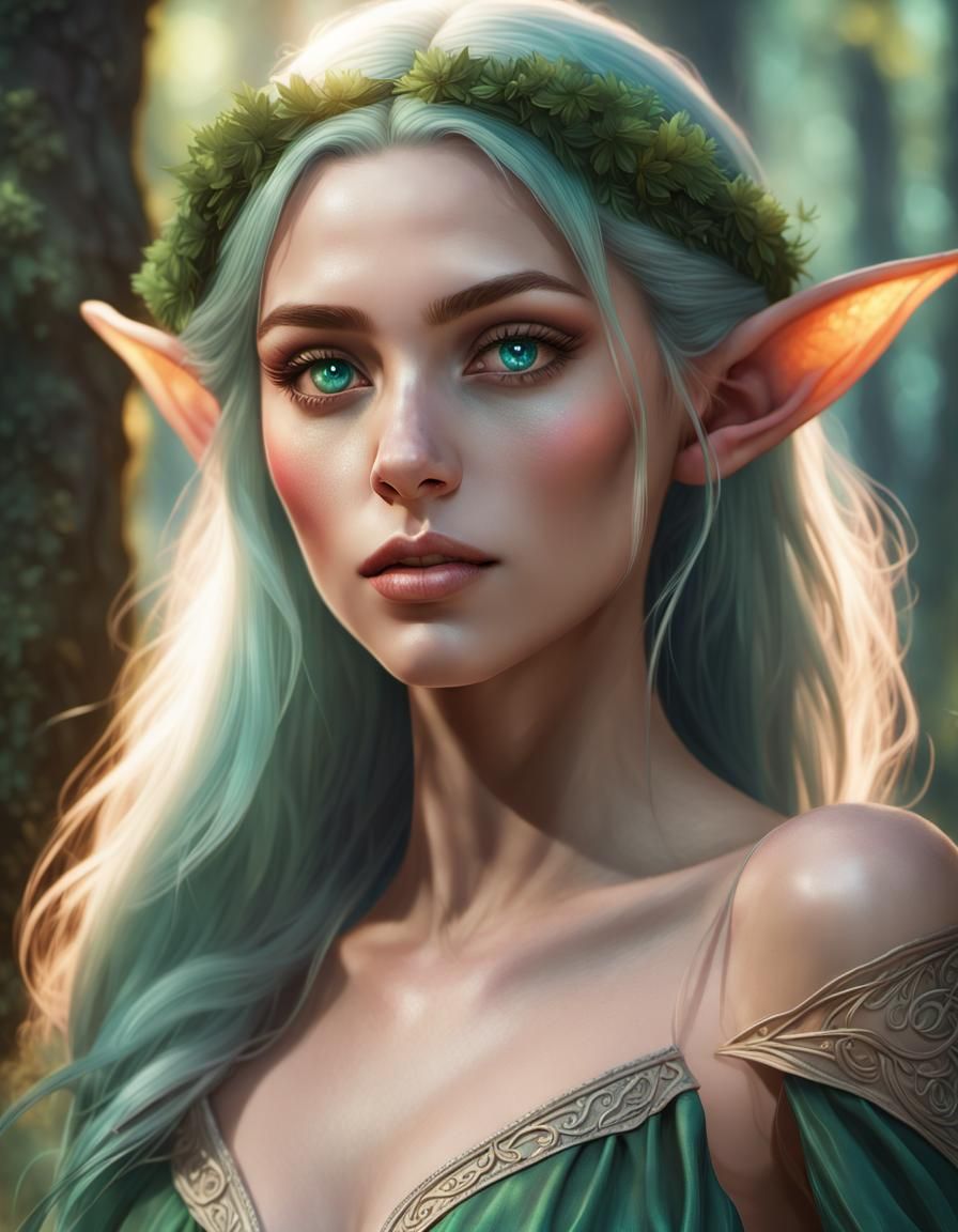 Portrait of an Elf - AI Generated Artwork - NightCafe Creator