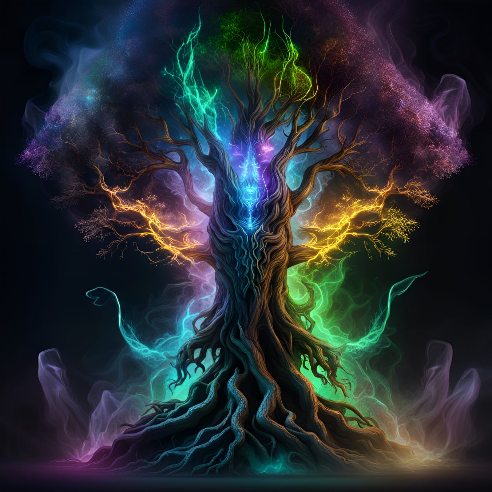 Tree Of Visions - Ai Generated Artwork - Nightcafe Creator