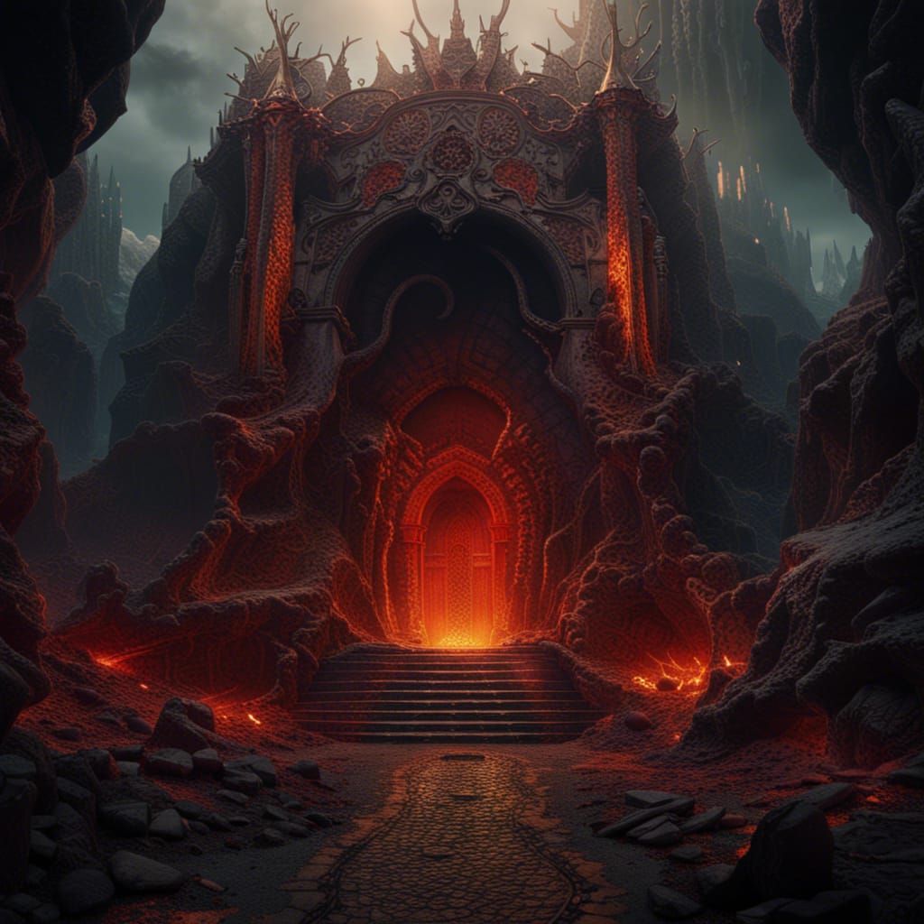 The entrance to Hell - AI Generated Artwork - NightCafe Creator