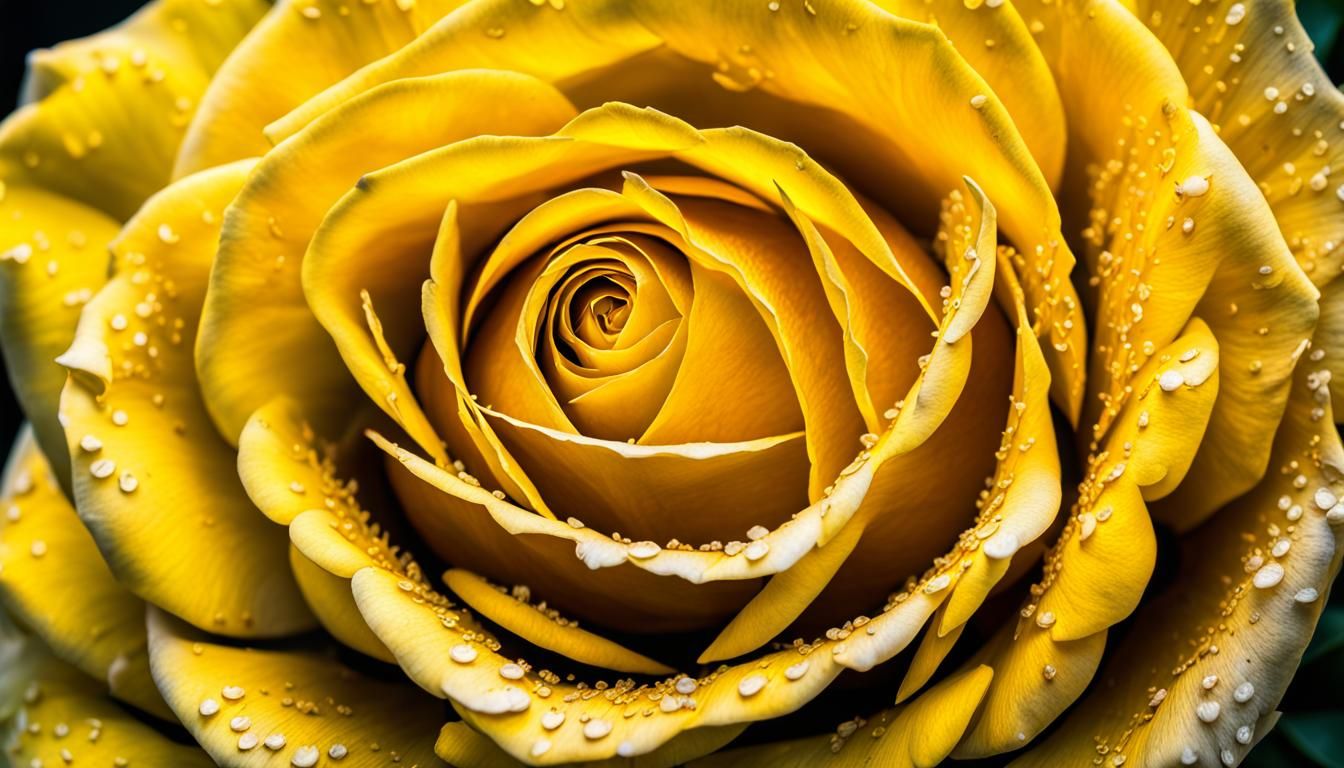 Brilliant, beautiful yellow rose