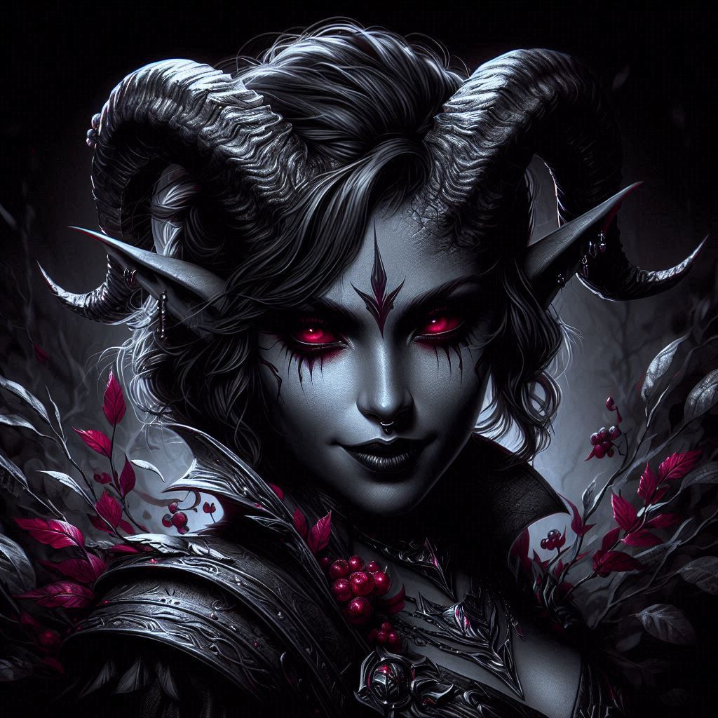 Bit of a different style Tiefling