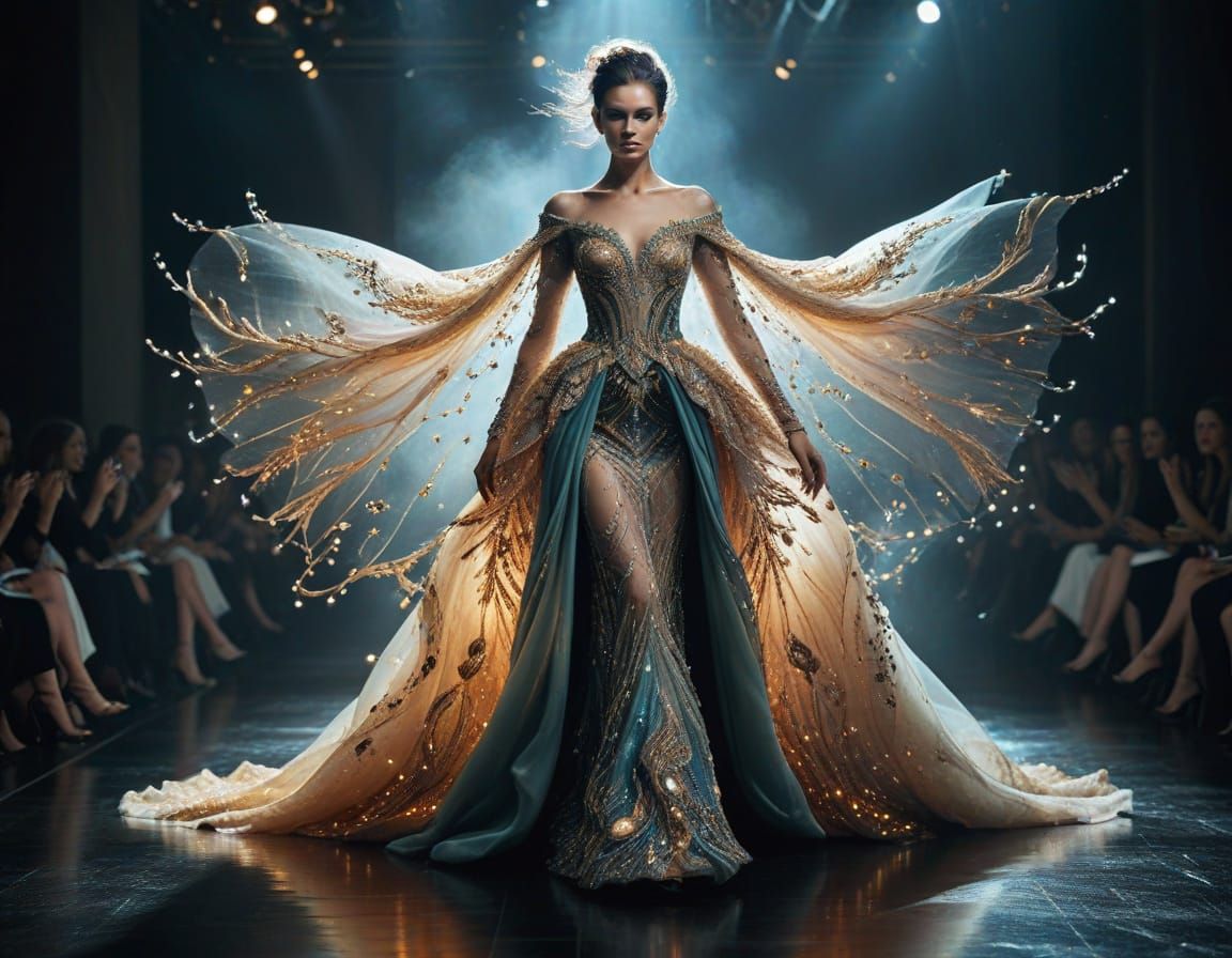 High-fashion fantasy illustration  by @Missysmom