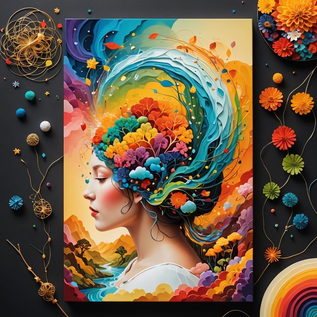 Creativity is a string of the mind   by @Uttia Majumdar