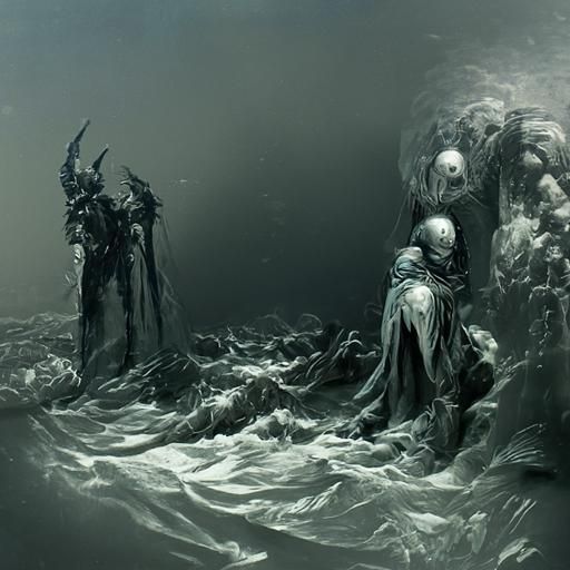 Ocean of sorrows and discord - AI Generated Artwork - NightCafe Creator