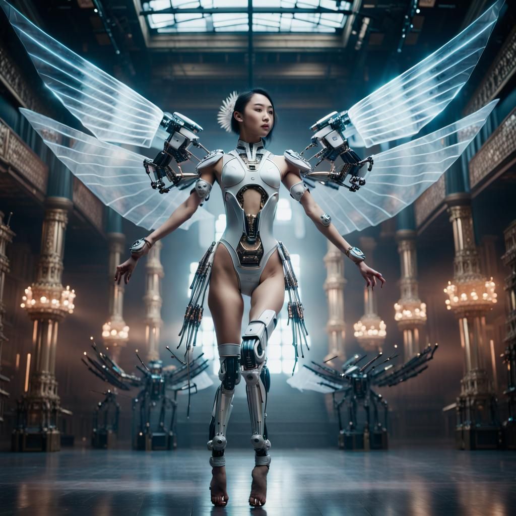 Cyborg on stage