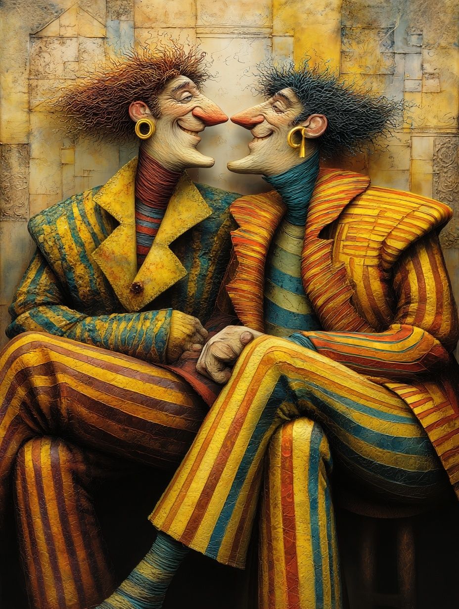 Zwei verrückte Gestalten