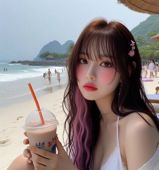 busy beach day~ 🏖️🧋