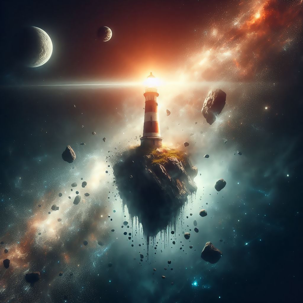 Last lighthouse at the end of time