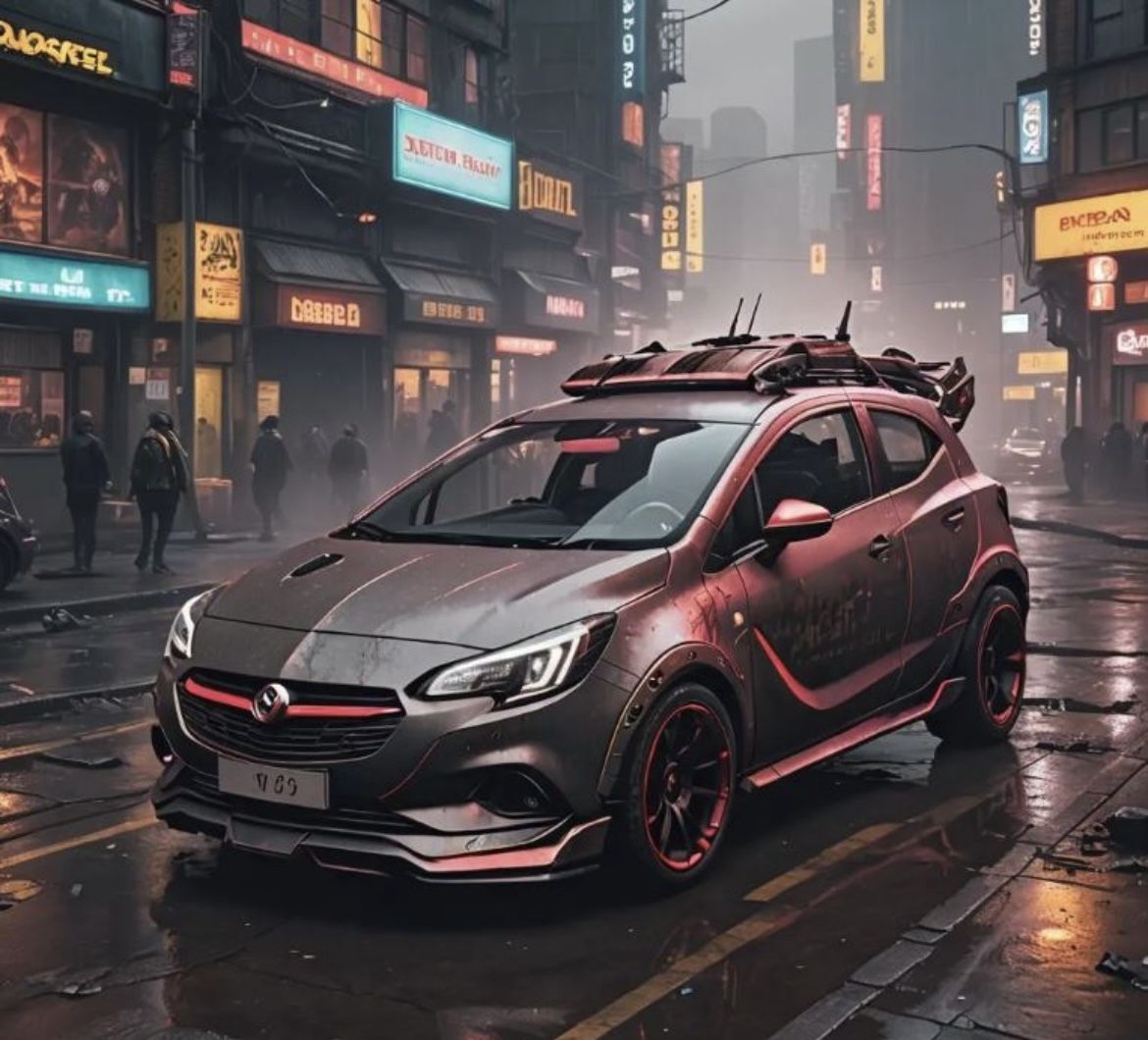 Cyperpunk Opel / Vauxhall Corsa