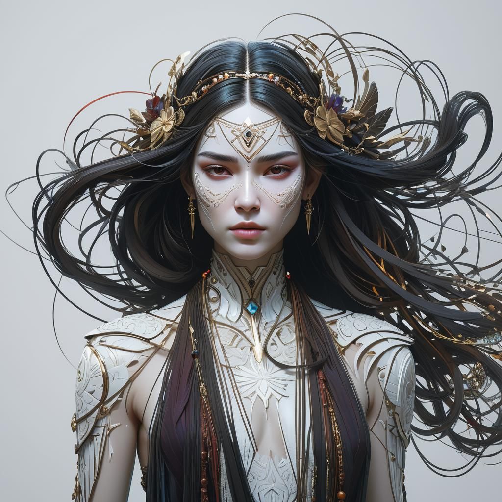 head and shoulders portrait, 8k resolution concept art portrait by Greg Rutkowski, Artgerm, WLOP, Alphonse Mucha dynamic lighting hyperdeta...