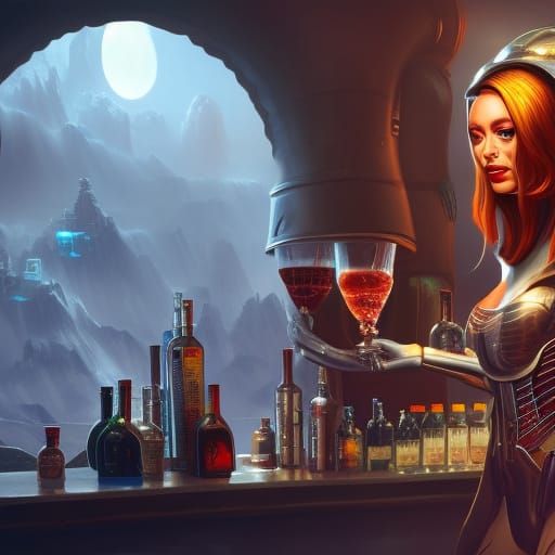 Cyborg bartender