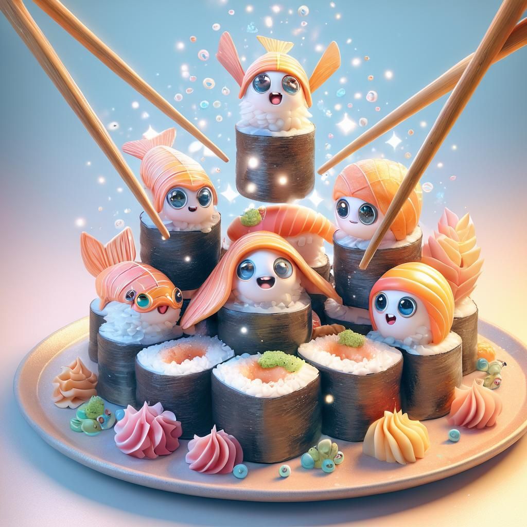 Draw your favorite food in a unique way