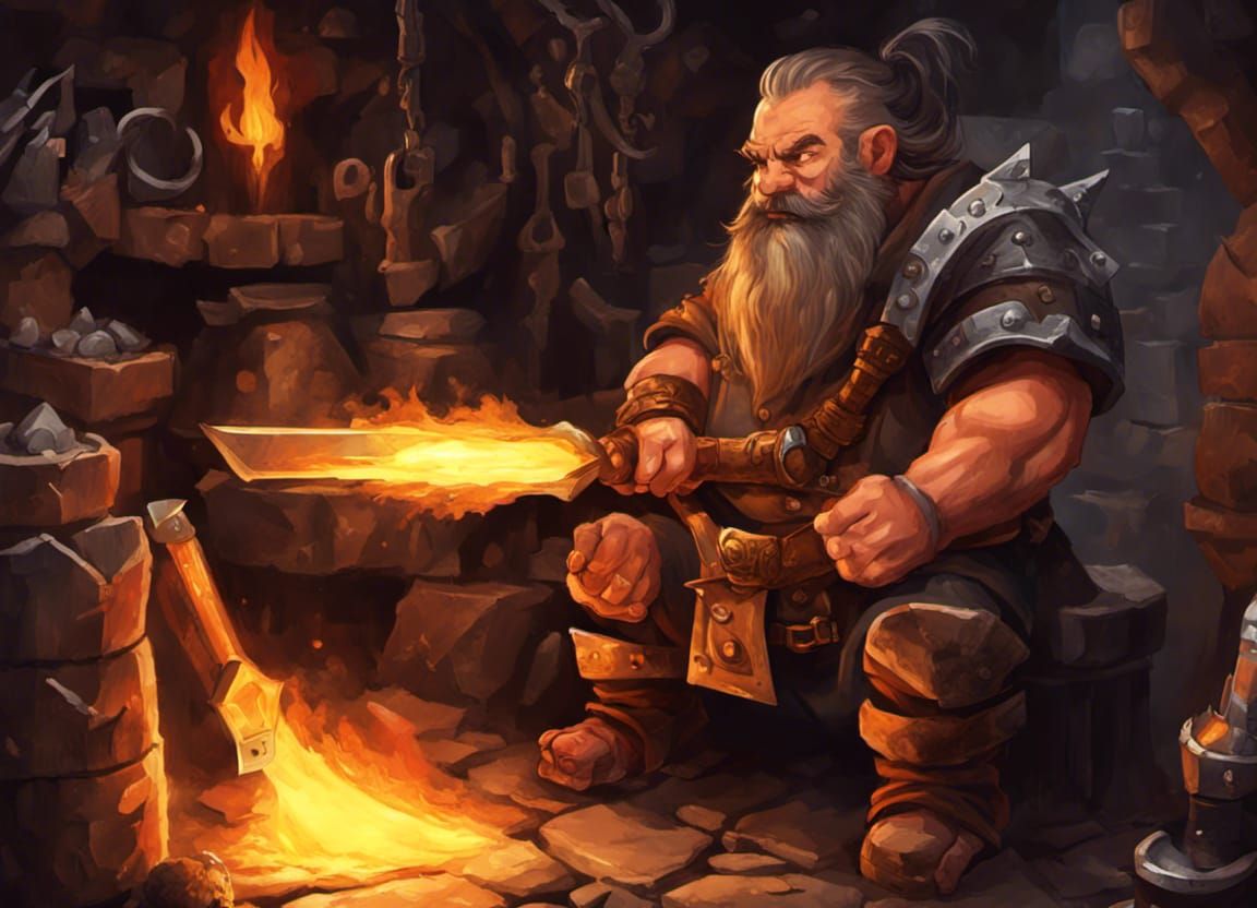 The Dwarf Forge - AI Generated Artwork - NightCafe Creator