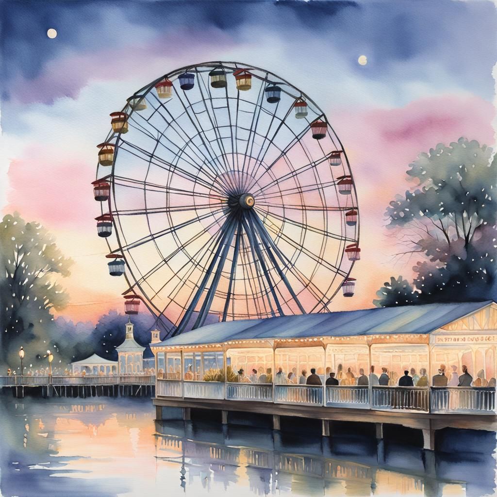 Ferris Wheel's Twilight Rendezvous