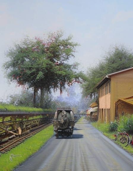 oil painting by James Gurney