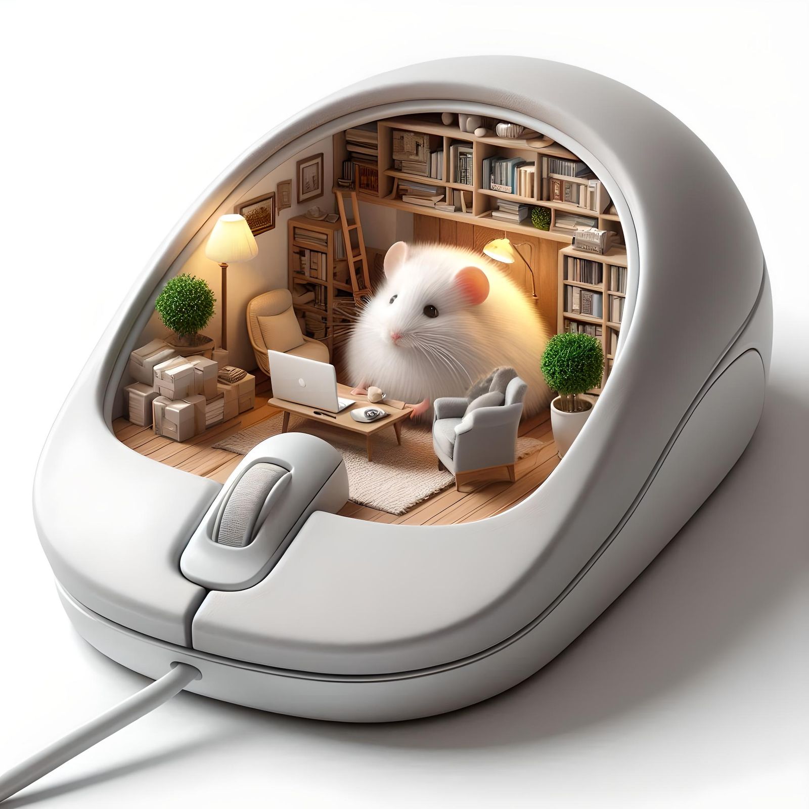 The Mouse House: Where Comfort Meets Technology  by @PROBABLYNOTHING
