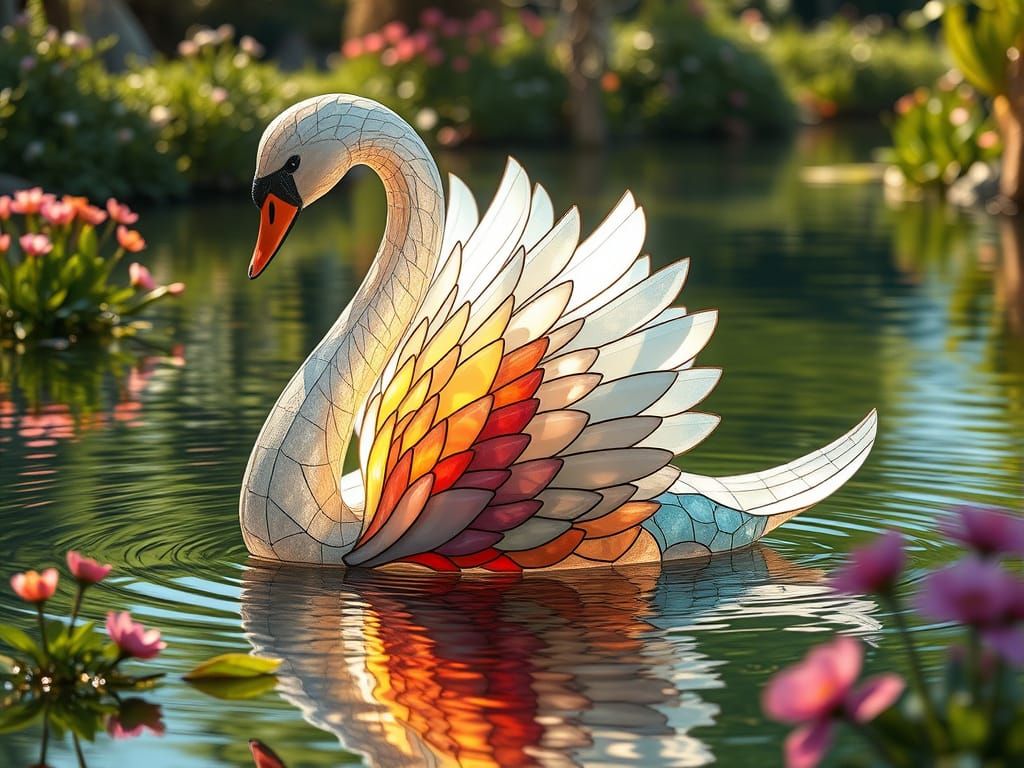 Glass Swan 2  by @Michelle Michaels aka Mickey