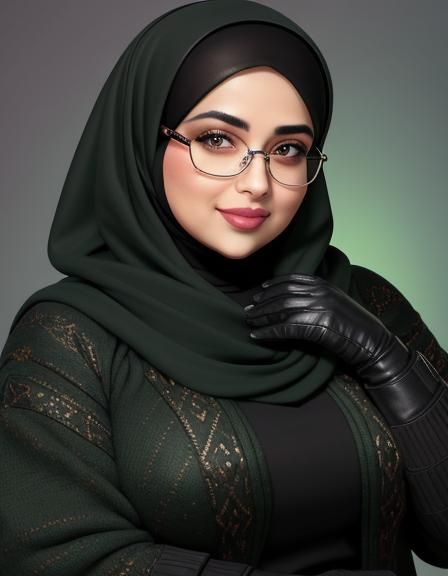 Confident Egyptian Woman in Office Attire