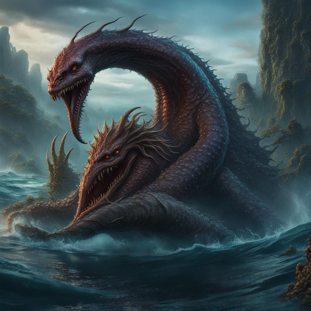 mythical creature ziphus sea monster - AI Generated Artwork - NightCafe ...