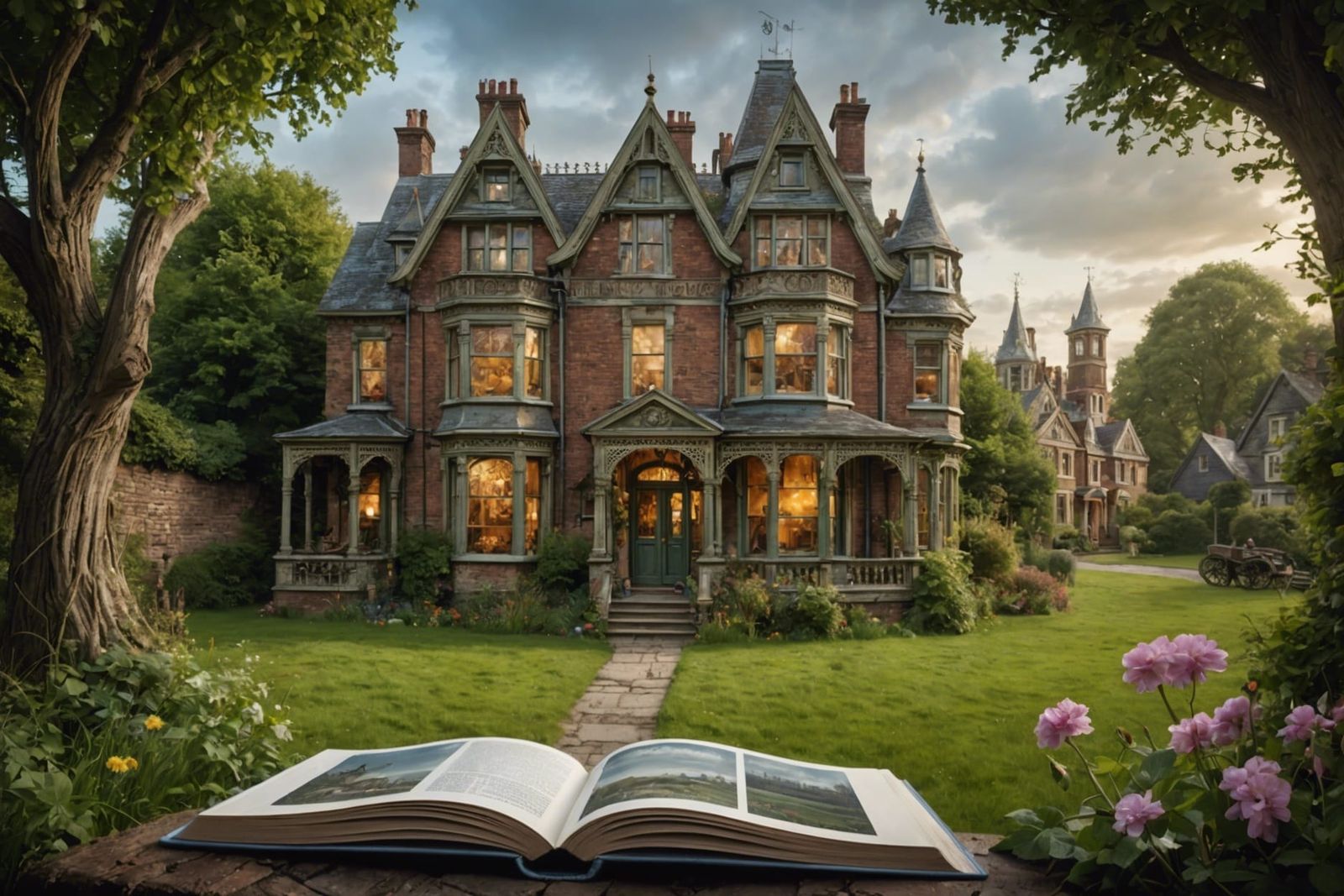 The World Next Door,(((British, fantasy, illustration, kids-...