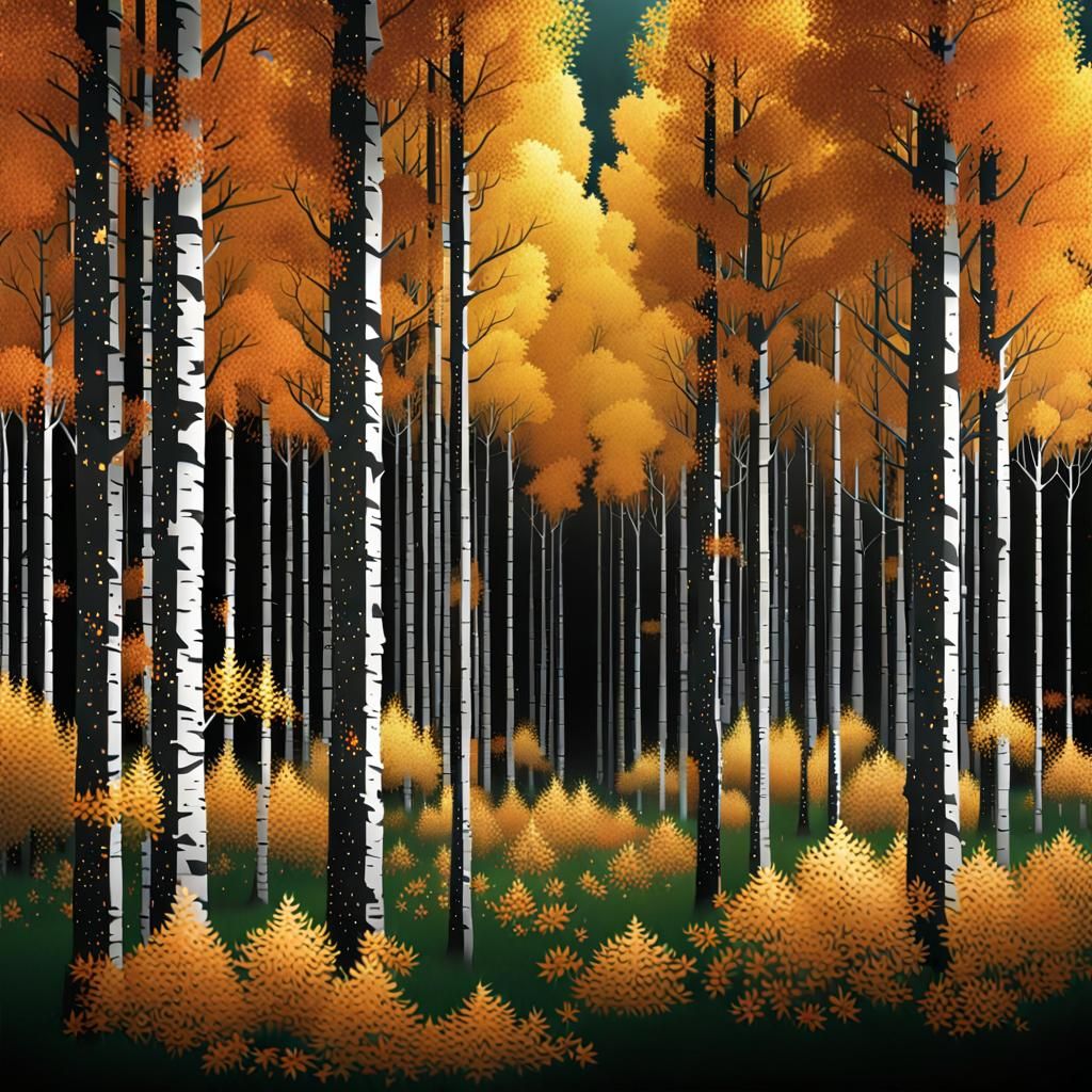 The pine trees hum everywhere. Only the beeches are different. One like this, the other like that.  by @Szekler Ember