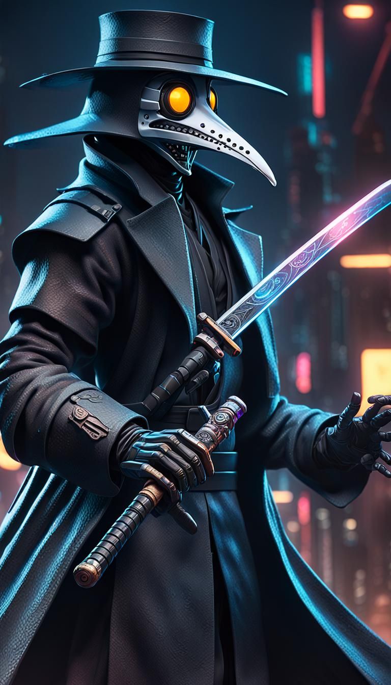 Cyberpunk 2077 style plague doctor - AI Generated Artwork - NightCafe ...