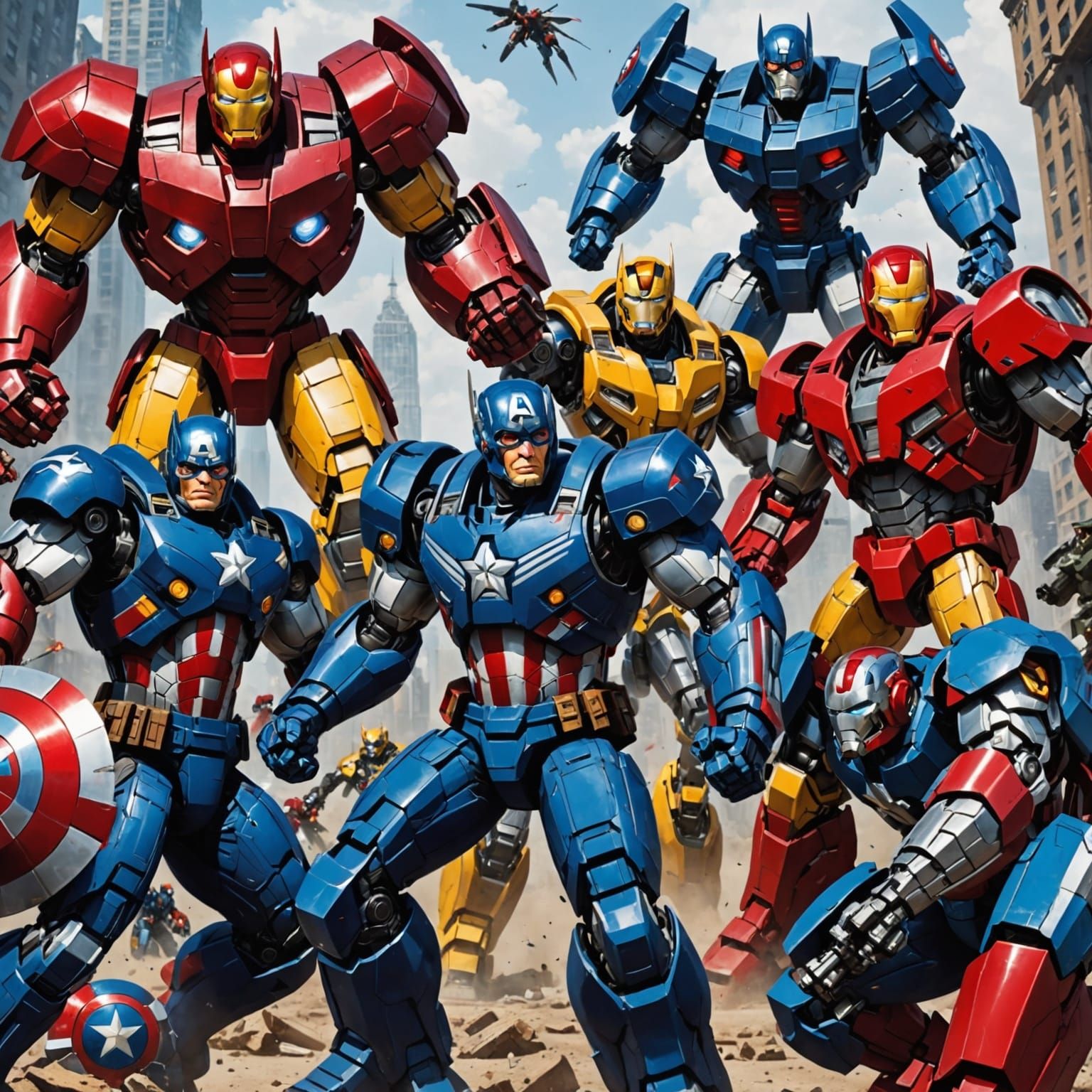 Marvel's Avengers & The Transformers Unite