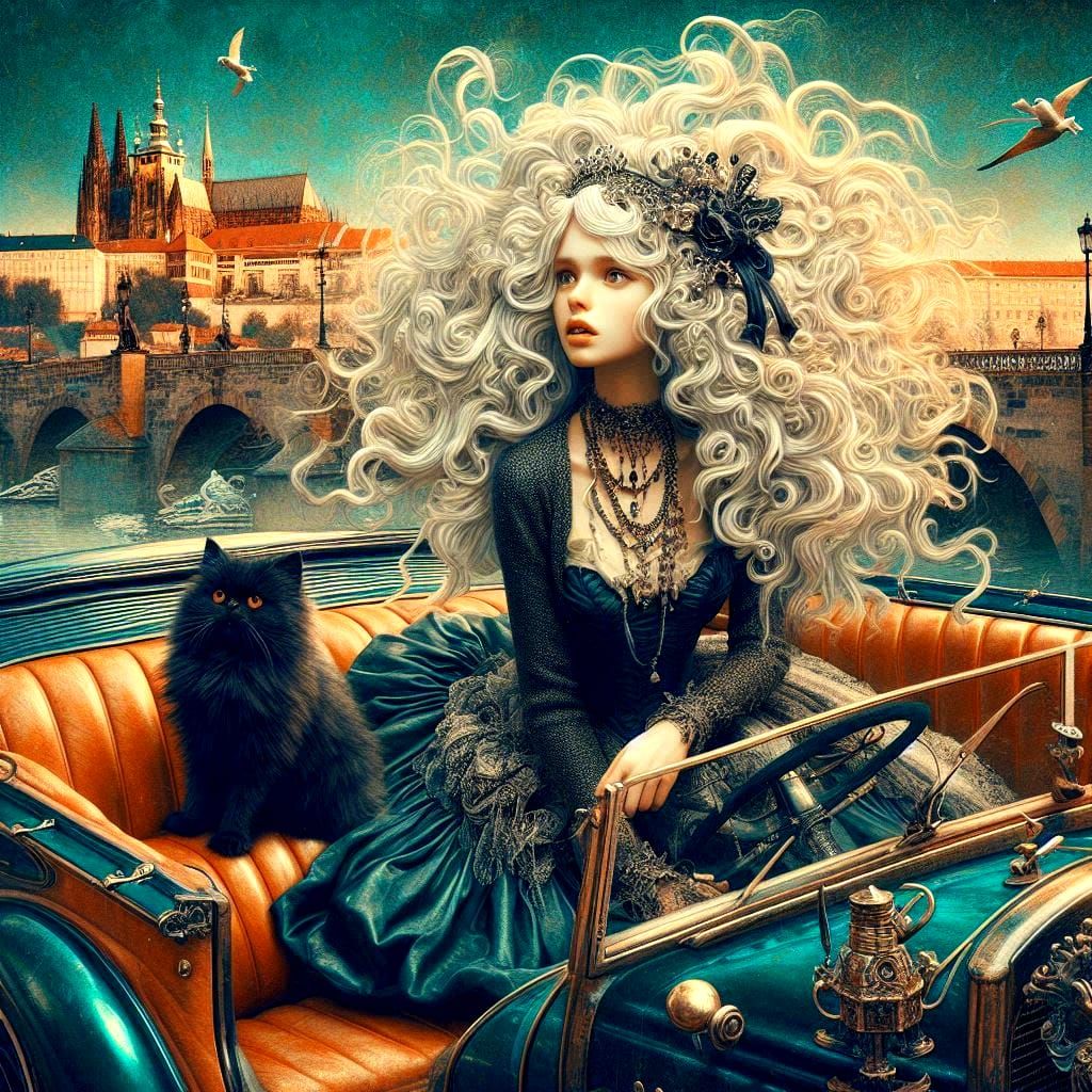 Amazing Prague With Confused Blacky